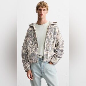 ZARA || Men's Camouflage Zip-Up Jacket. Sz. L